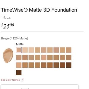 Beige 120 Mary Kay Foundation.